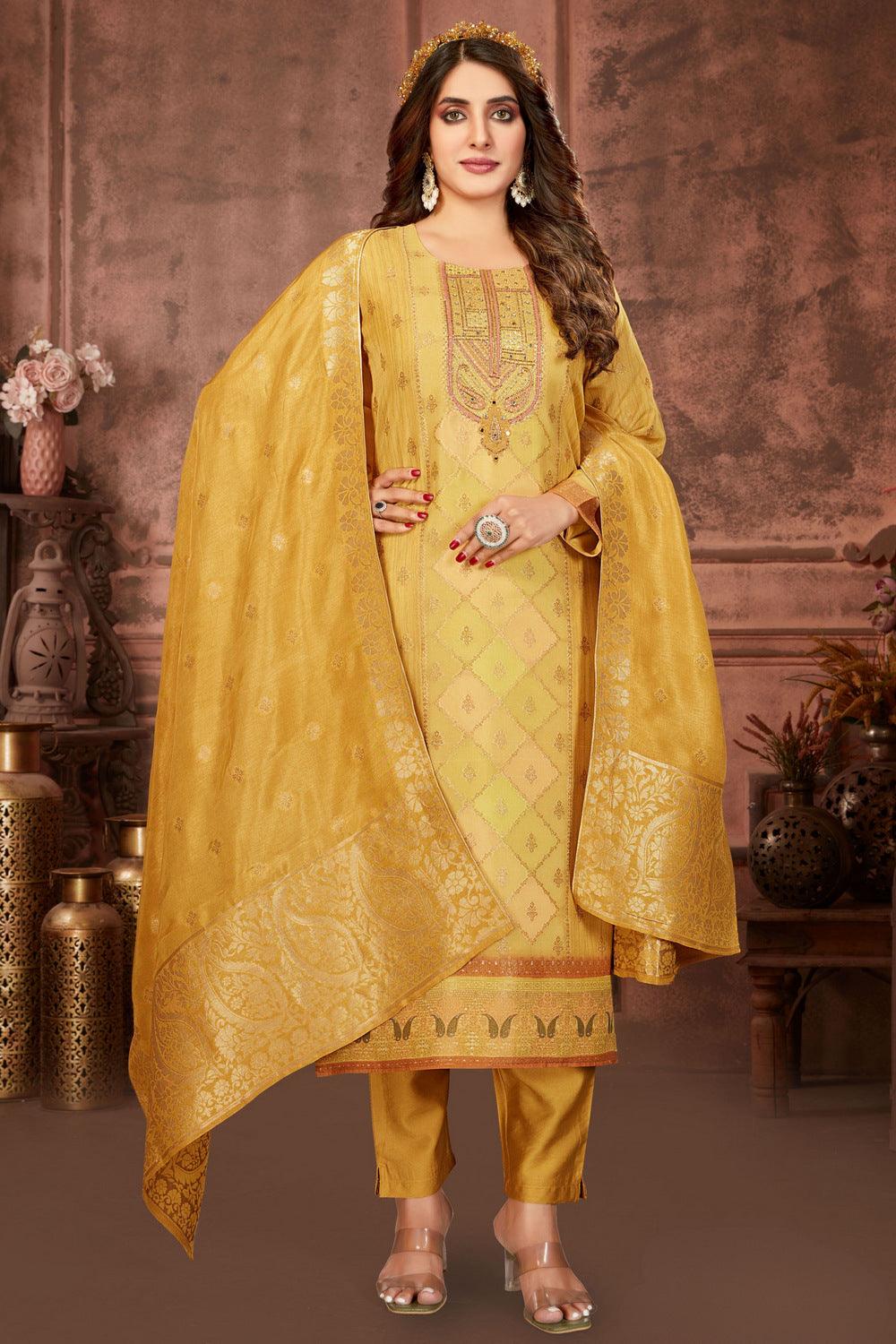 Golden Swati Fancy Wear Latest Stylist Designer Salwar Suit Collection 3405  - The Ethnic World